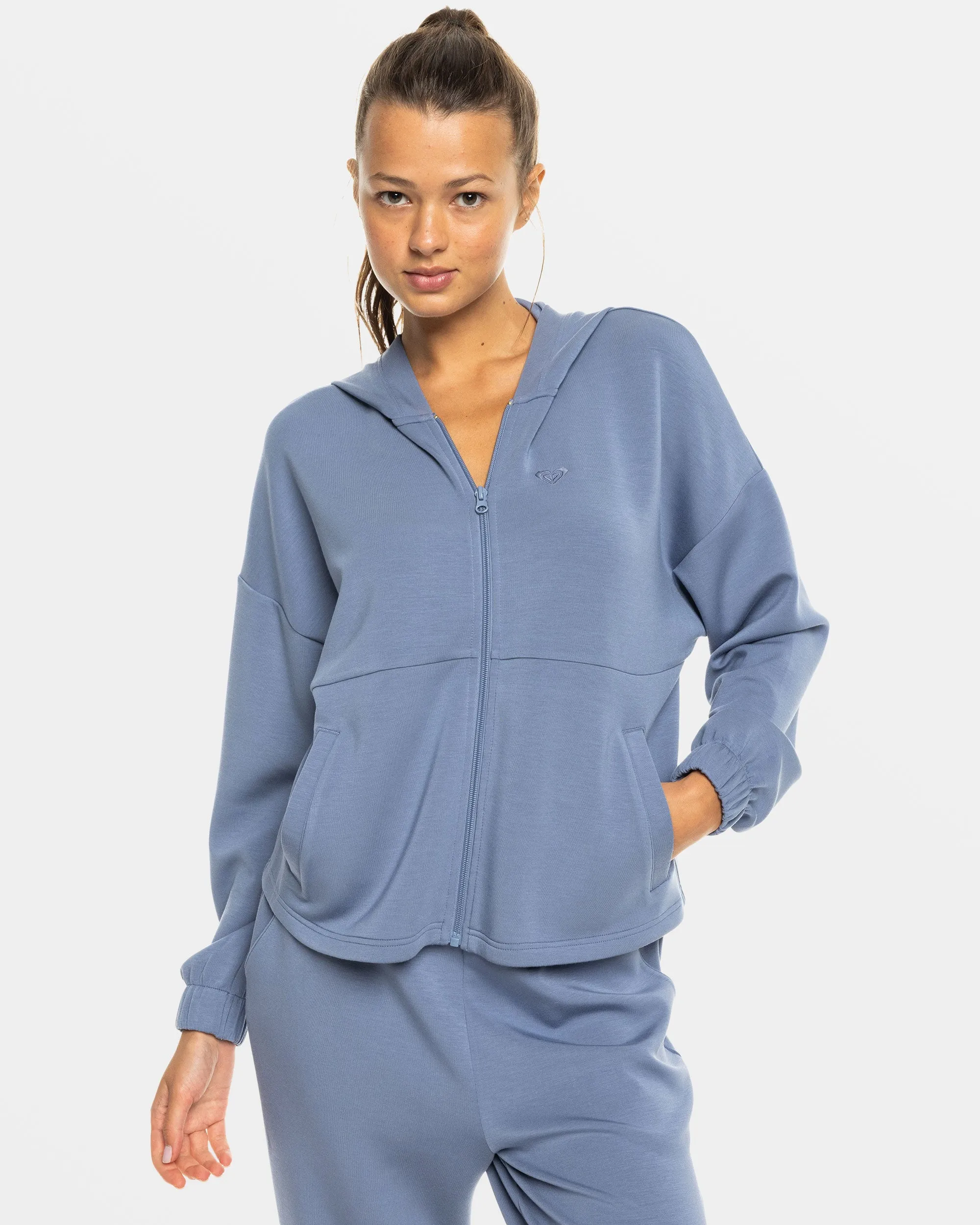 Rise & Vibe Sweet Zip Hoodie - Wild Wind sold by Roxy