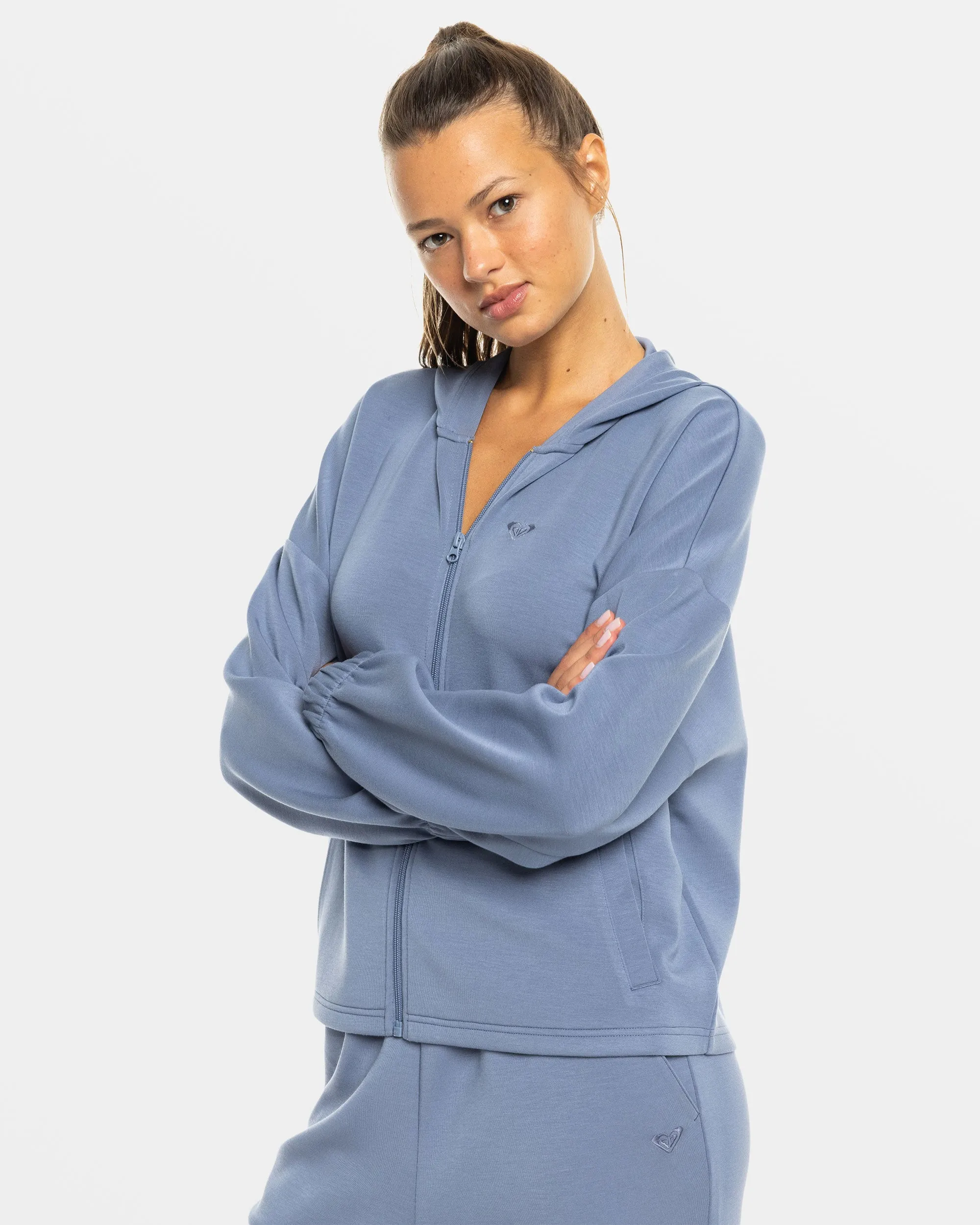 Rise & Vibe Sweet Zip Hoodie - Wild Wind sold by Roxy product image thumbnail 5