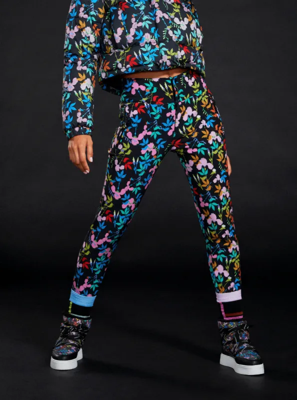 ROWLEY X ROXY Fuseau Technical Snow Pants - True Black Multifloral sold by Roxy