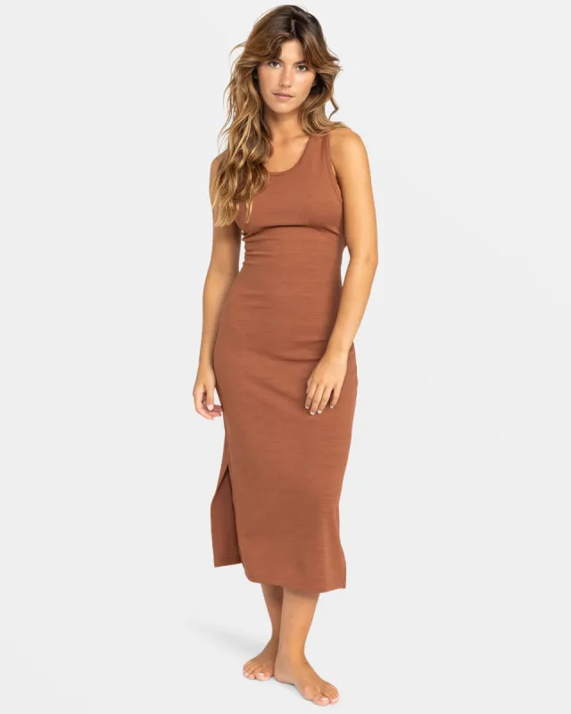 Good Keepsake Midi Dress - Russet sold by Roxy
