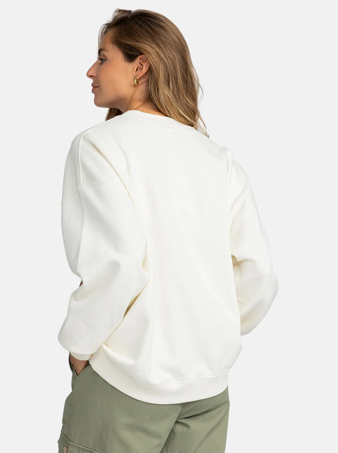 Lineup Oversized Sweatshirt - Egret sold by Roxy product image thumbnail 2