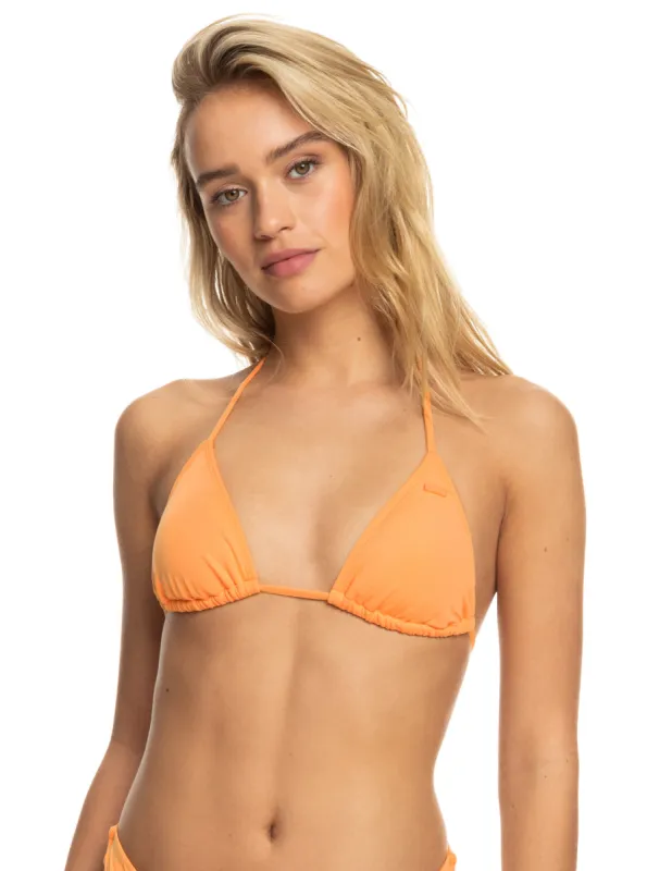 Beach Classics Tiki Triangle Bikini Top - Mock Orange sold by Roxy