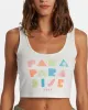 Para Paradise Cropped Tank Top - Bright White sold by Roxy