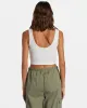 Para Paradise Cropped Tank Top - Bright White sold by Roxy