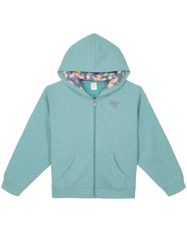 Girls 7-16 Sunny Floral Front Zip Hoodie sold by Roxy
