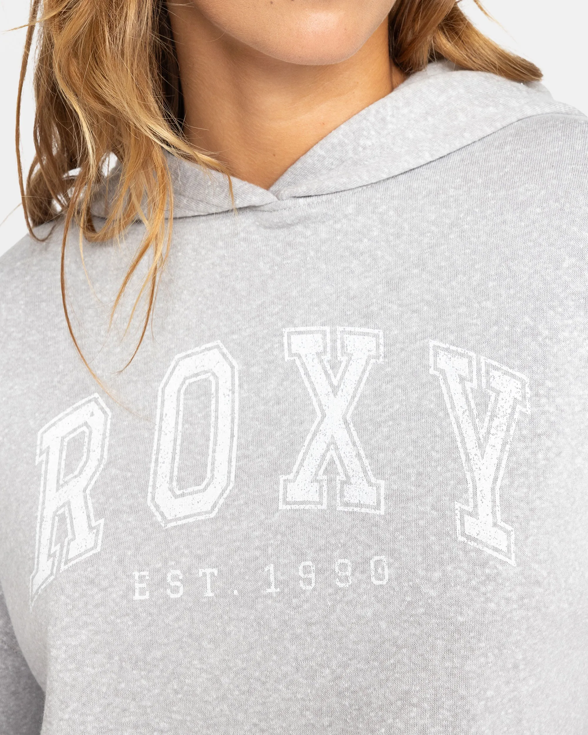 Afternoon Hike Crop Hoodie - Heritage Heather sold by Roxy product image thumbnail 4