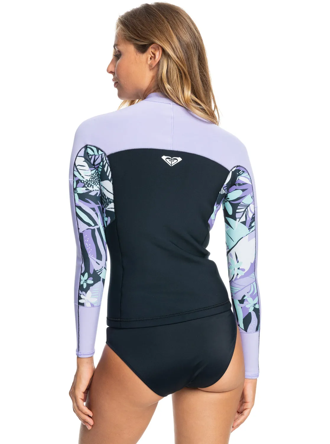1mm Swell Series Long Sleeve Wetsuit Top - Anthracite Splash Yw sold by Roxy product image thumbnail 5