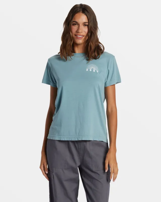 Paradise Peaks T-Shirt - Mineral Blue sold by Roxy