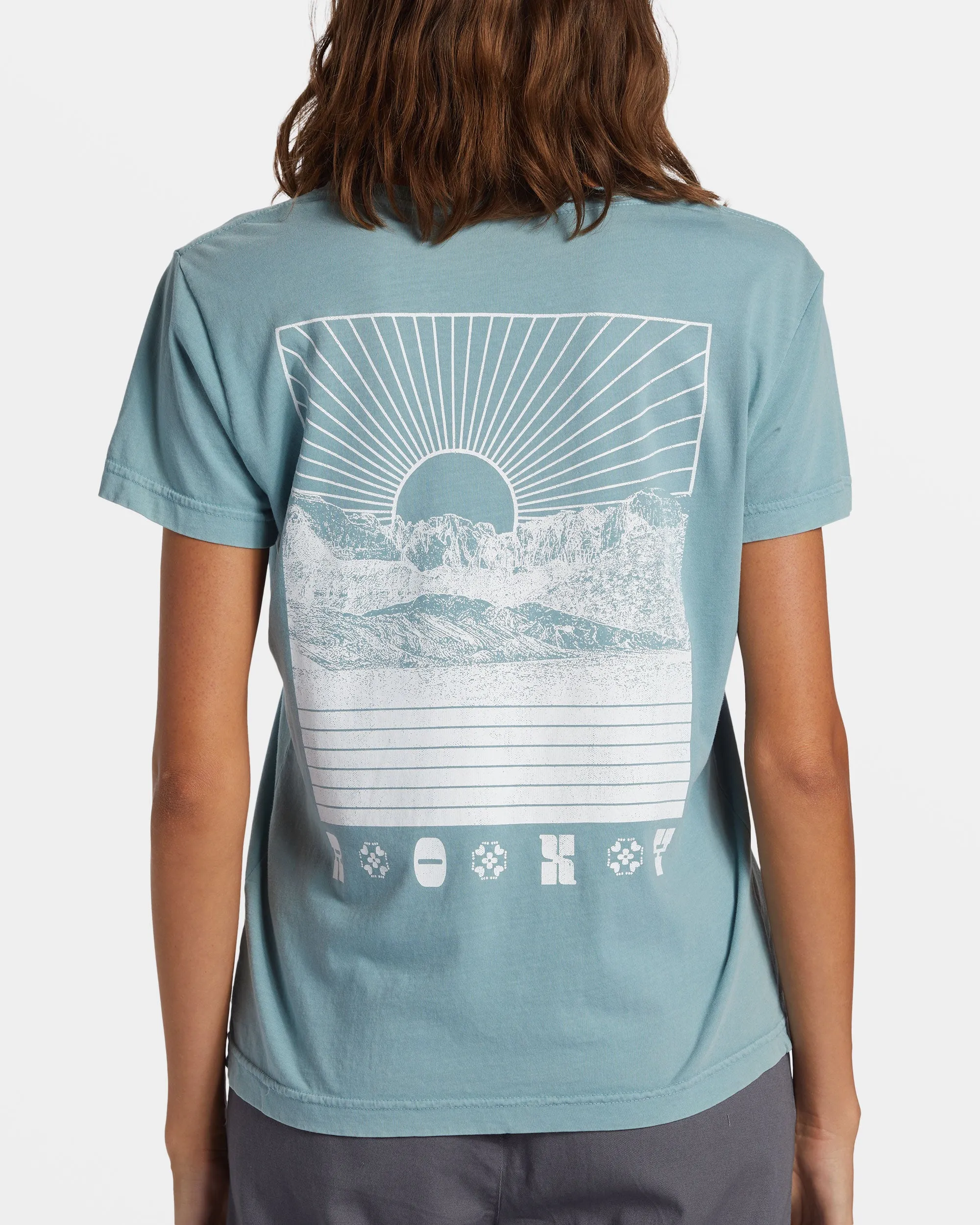 Paradise Peaks T-Shirt - Mineral Blue sold by Roxy product image thumbnail 5