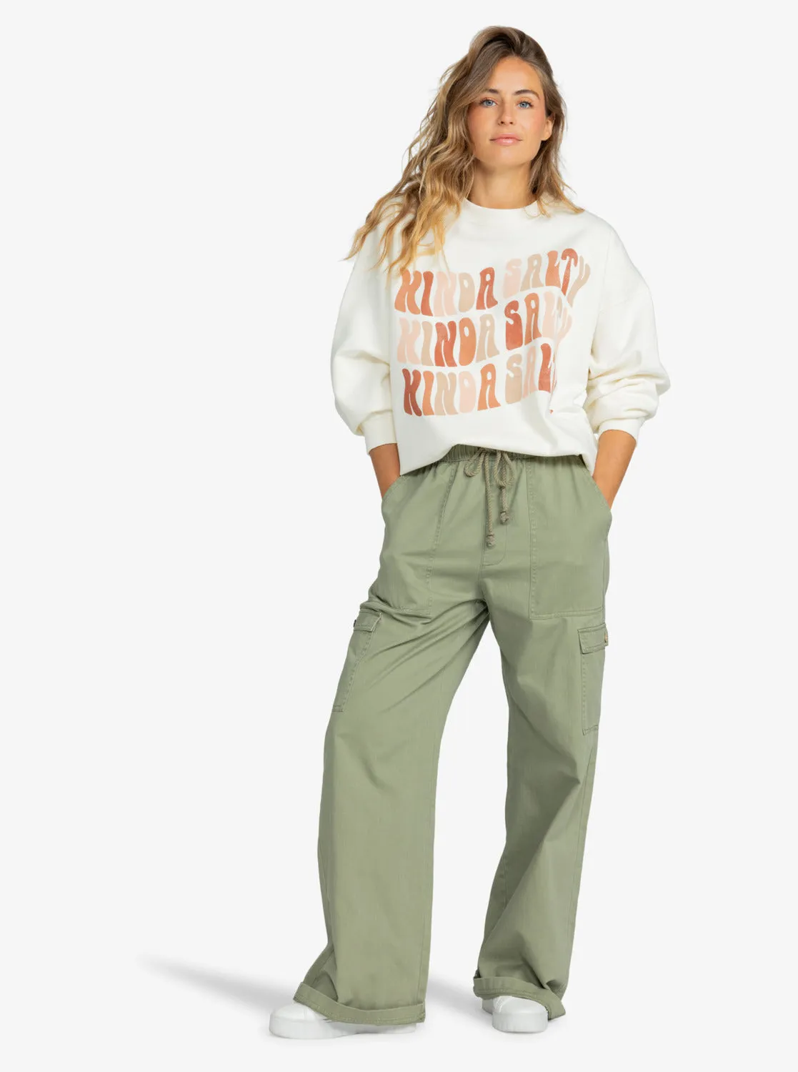 Precious High Waist Cargo Pants - Deep Lichen Green sold by Roxy product image thumbnail 5