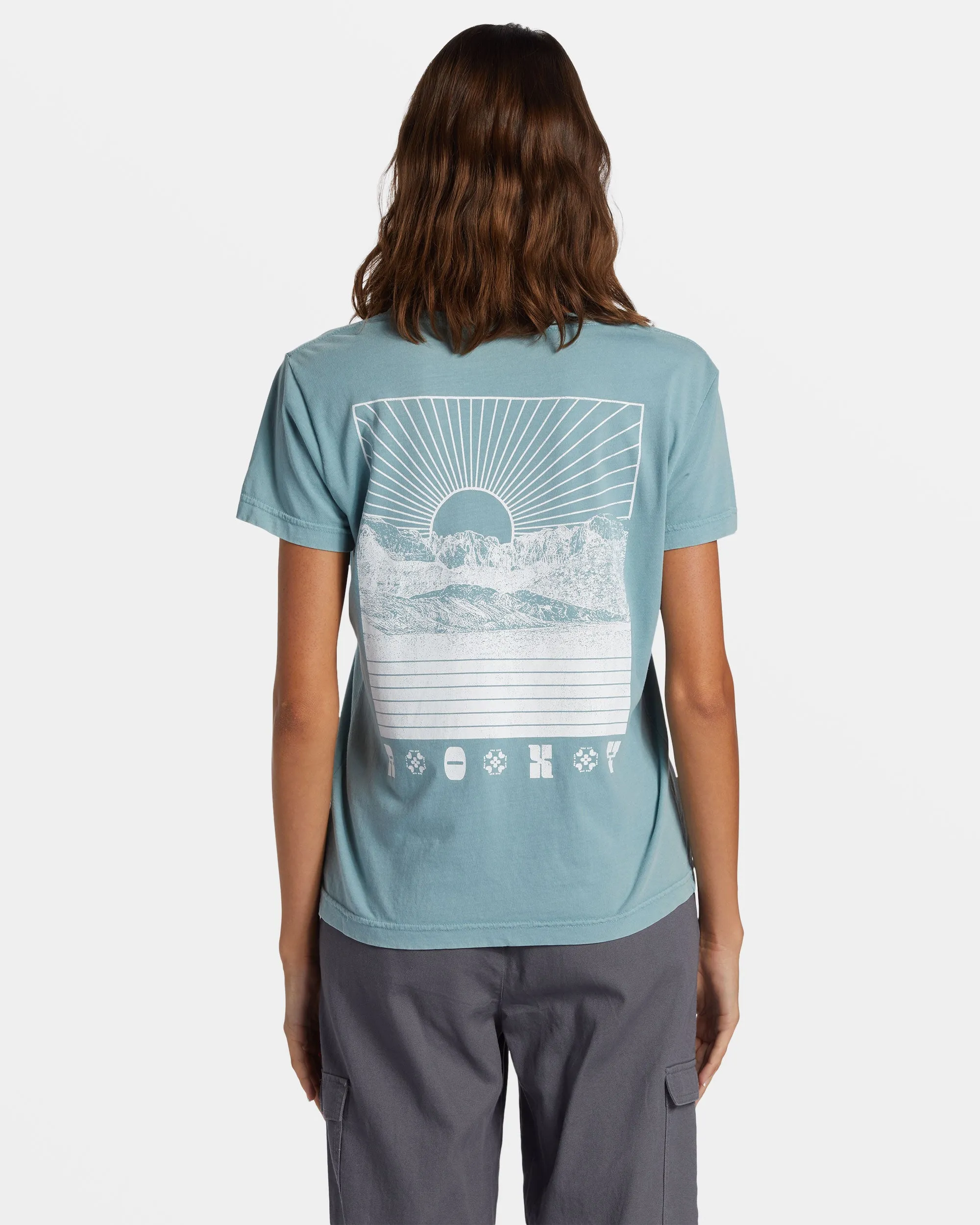 Paradise Peaks T-Shirt - Mineral Blue sold by Roxy product image thumbnail 2