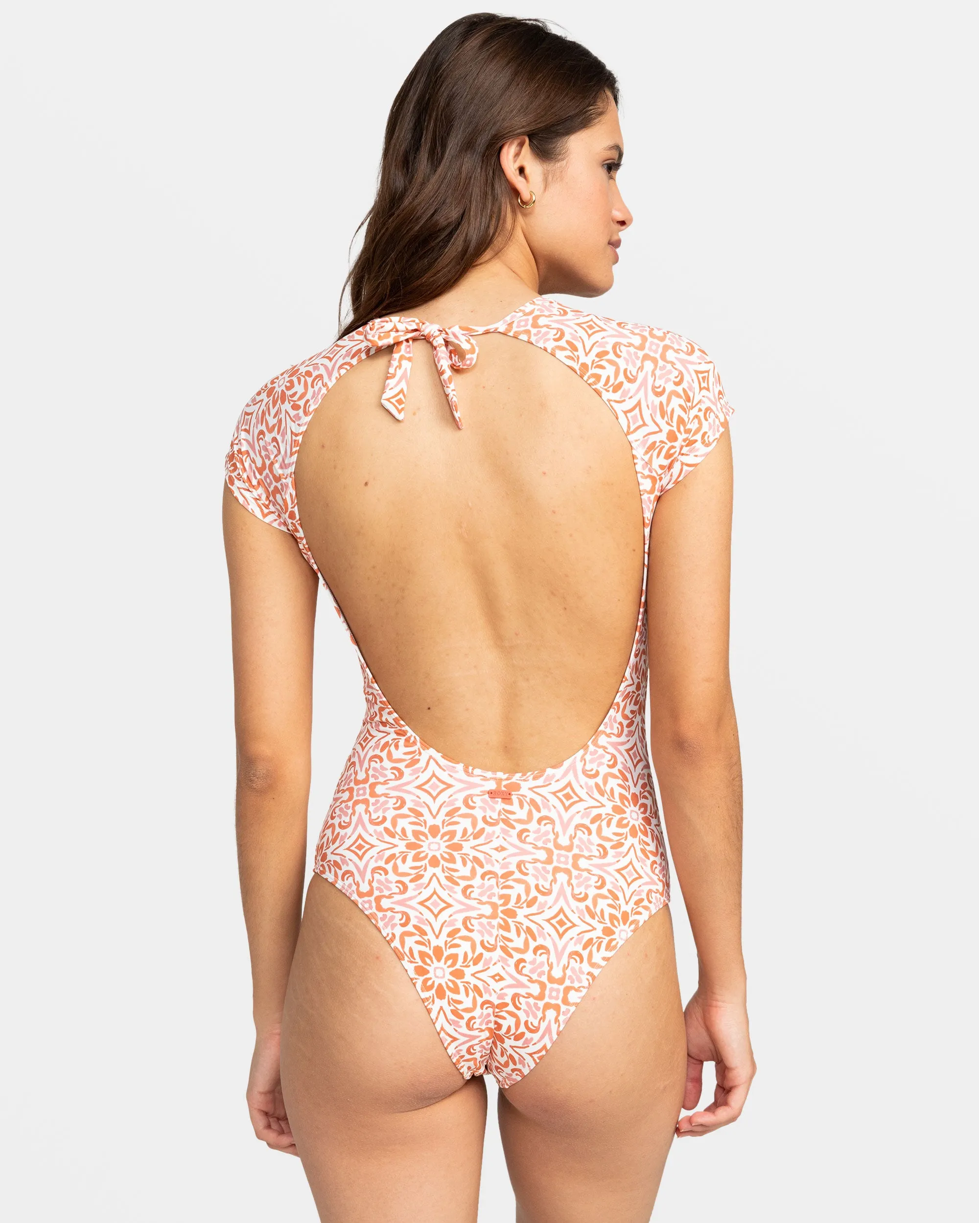 Fresco Tile One-Piece Swimsuit - Cloud Dancer Fresco Tile sold by Roxy product image thumbnail 2