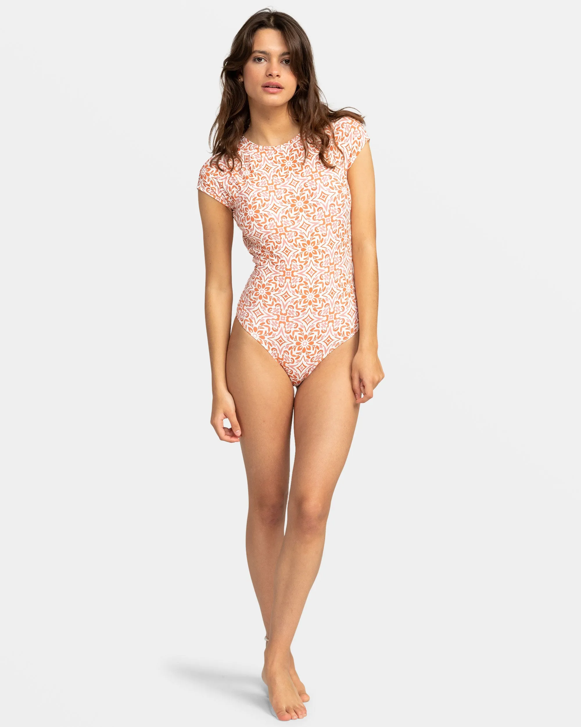 Fresco Tile One-Piece Swimsuit - Cloud Dancer Fresco Tile sold by Roxy product image thumbnail 3