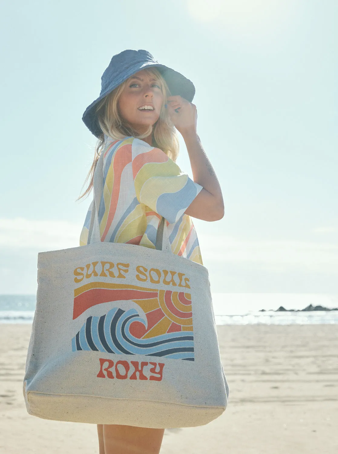 Summer Flower Tote Bag - Natural sold by Roxy