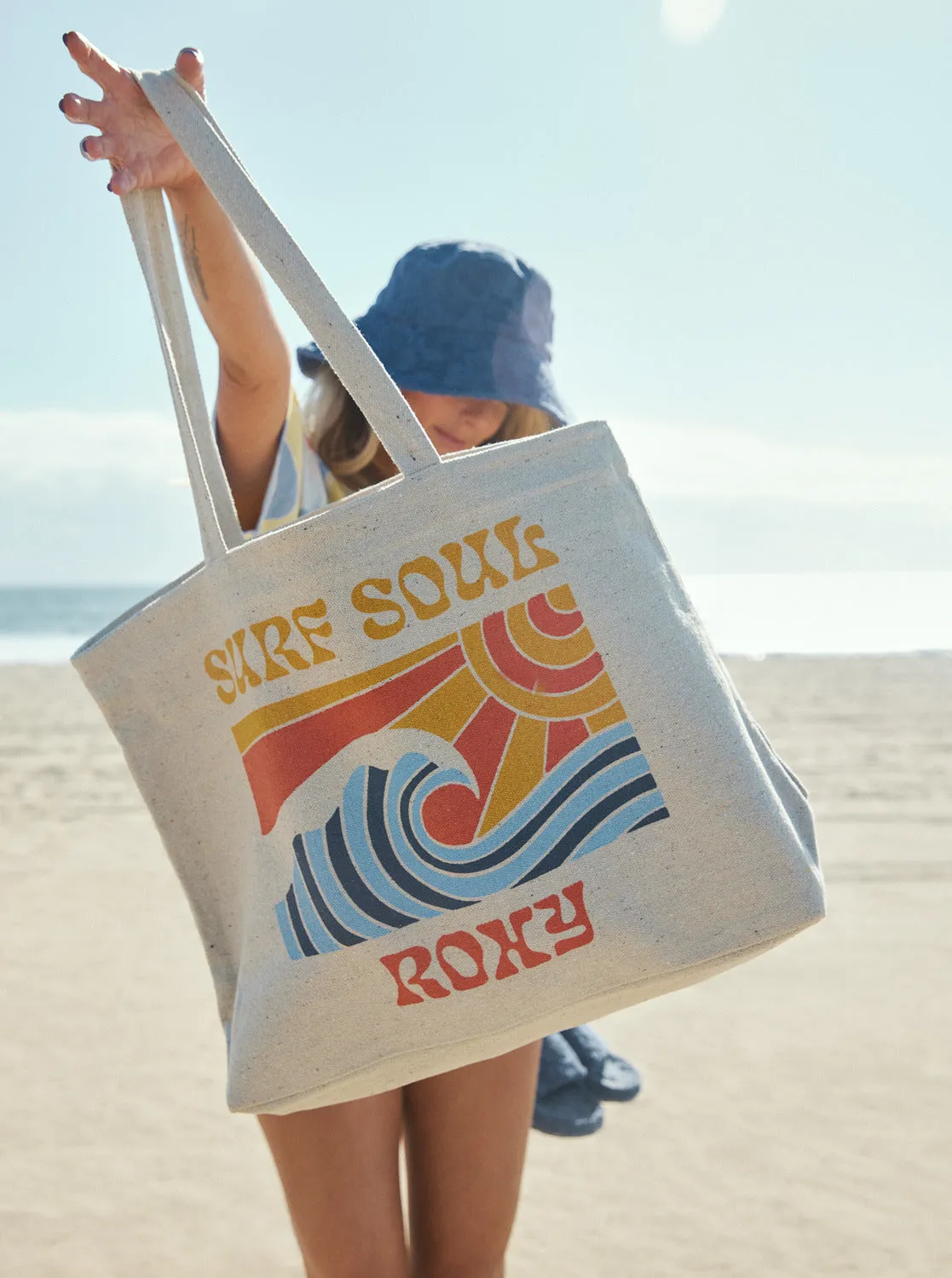 Summer Flower Tote Bag - Natural sold by Roxy product image thumbnail 2