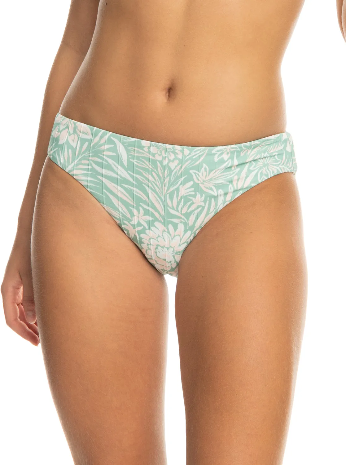 Rib Roxy Love The Comber Bikini Bottoms - Blue Surf Planao Apparel sold by Roxy