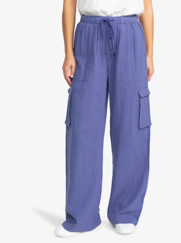 Precious Cargo Gauze High Waisted Pants - Marlin sold by Roxy