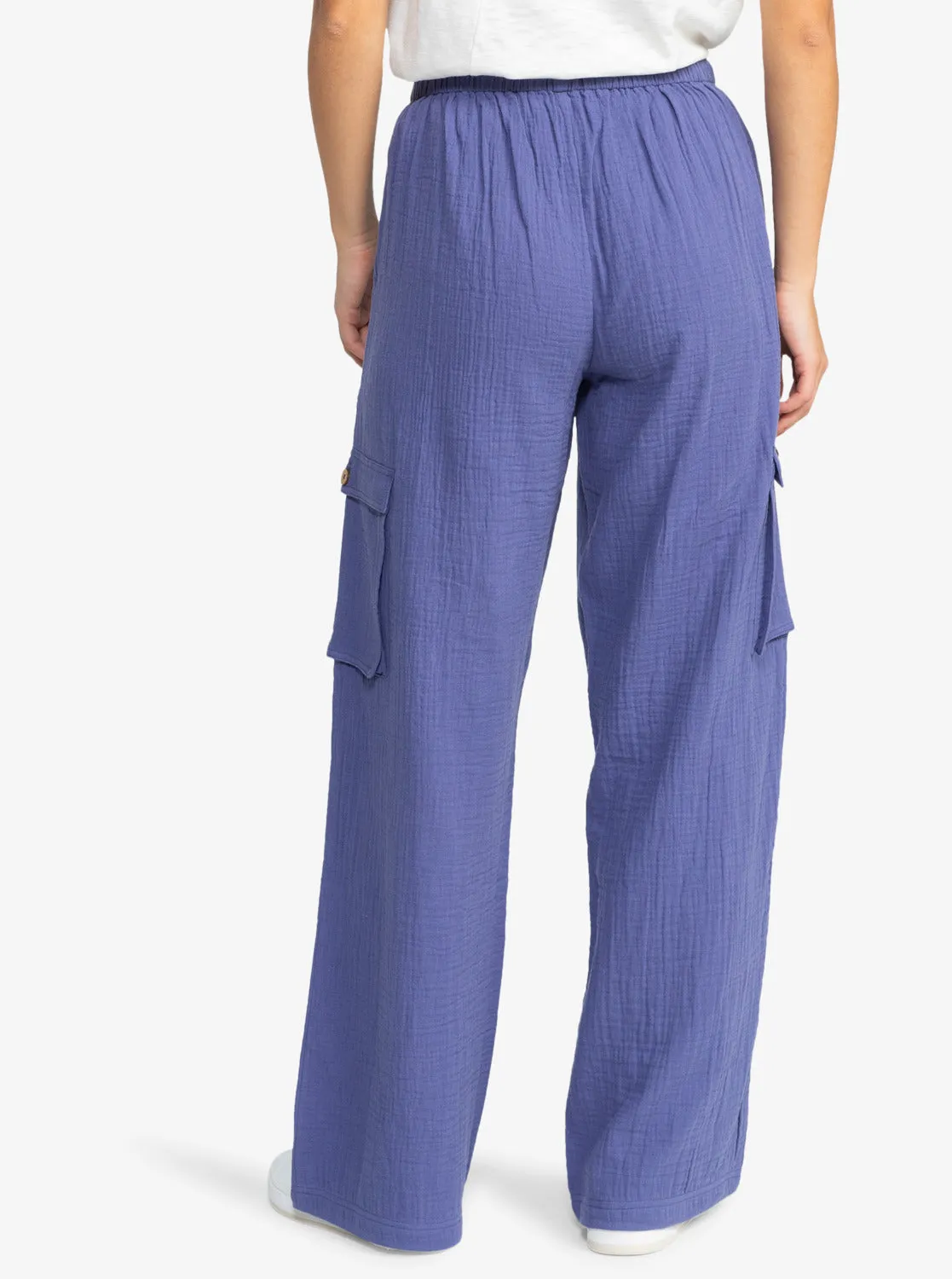 Precious Cargo Gauze High Waisted Pants - Marlin sold by Roxy product image thumbnail 5