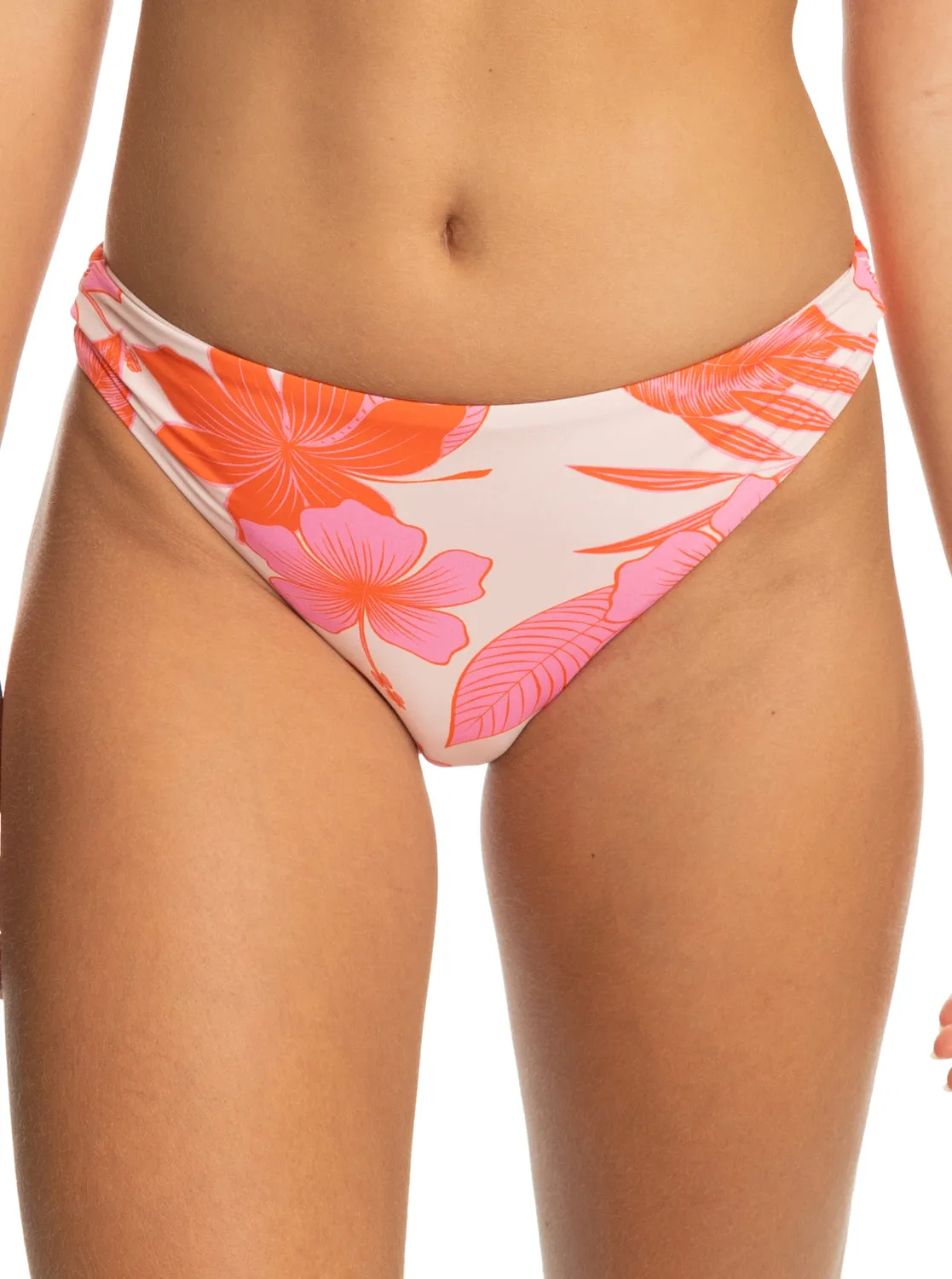 Printed Beach Classics Hipster Bikini Bottom - Pale Dogwood Lhibiscus sold by Roxy