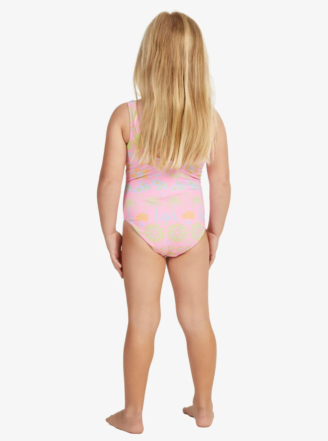 Girls 2-7 Beach Day Together One-Piece Swimsuit - Sachet Pink Beachy Bebe sold by Roxy product image thumbnail 2