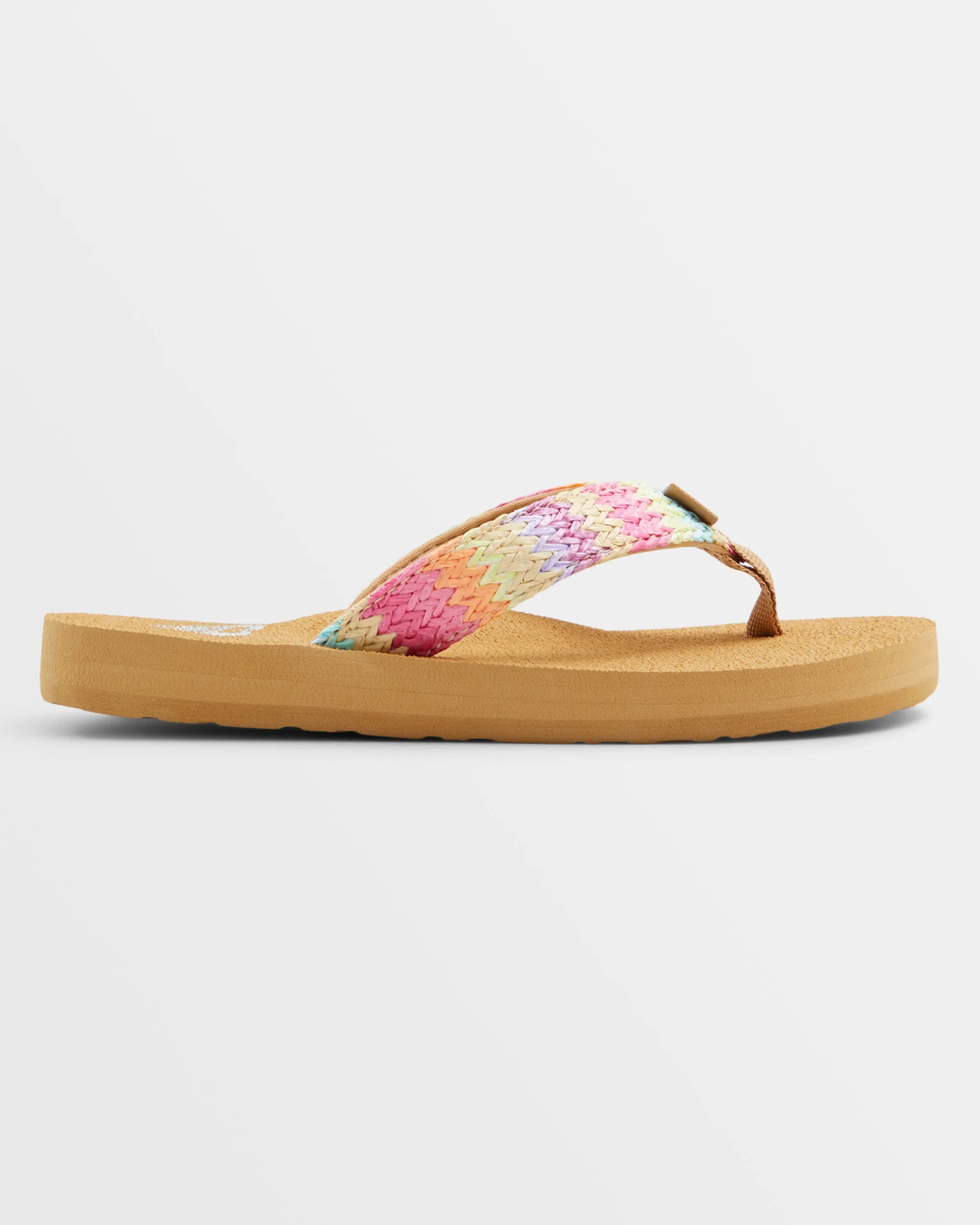 Girls Porto Raffia Sandals - Pink/Raspberry sold by Roxy product image thumbnail 3