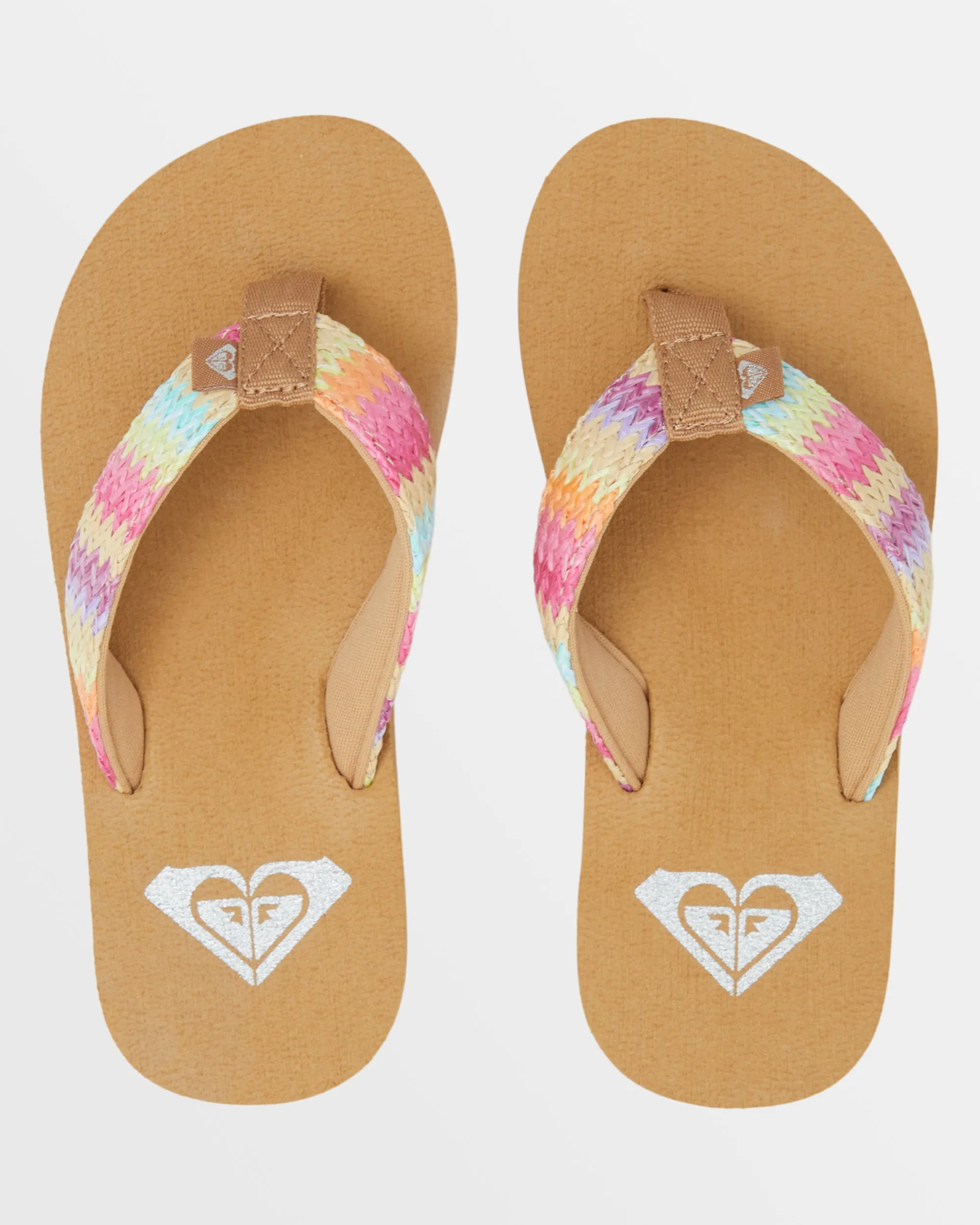 Girls Porto Raffia Sandals - Pink/Raspberry sold by Roxy product image thumbnail 5
