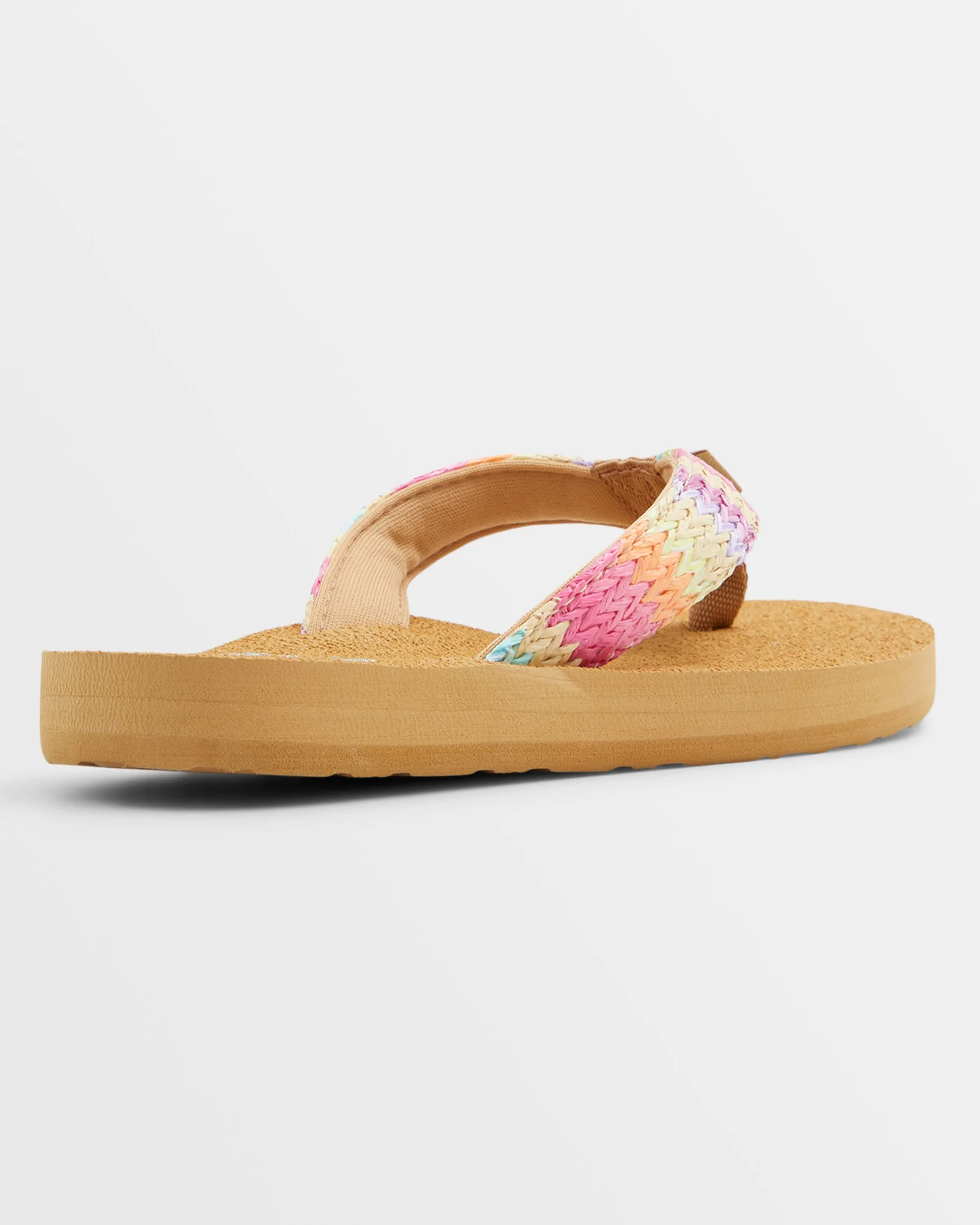 Girls Porto Raffia Sandals - Pink/Raspberry sold by Roxy product image thumbnail 2
