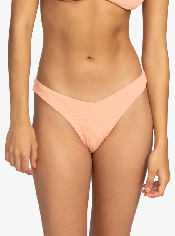 Roxy Love Cheeky Bikini Bottom - Salmon sold by Roxy