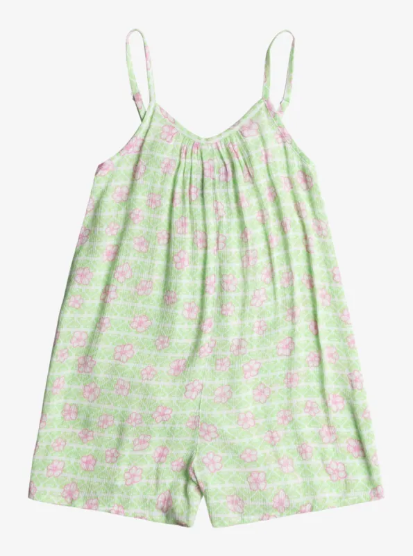 Girls 2-7 Soulful Blooms Romper - White Hibline sold by Roxy