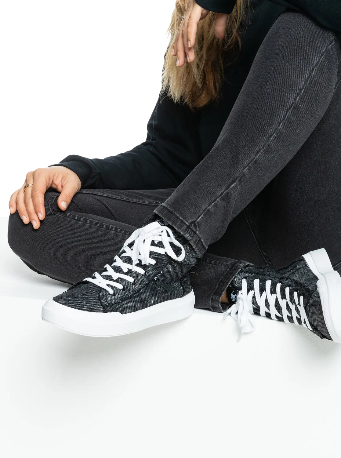 Roxy Rae Mid-Top Shoes - Black sold by Roxy product image thumbnail 4