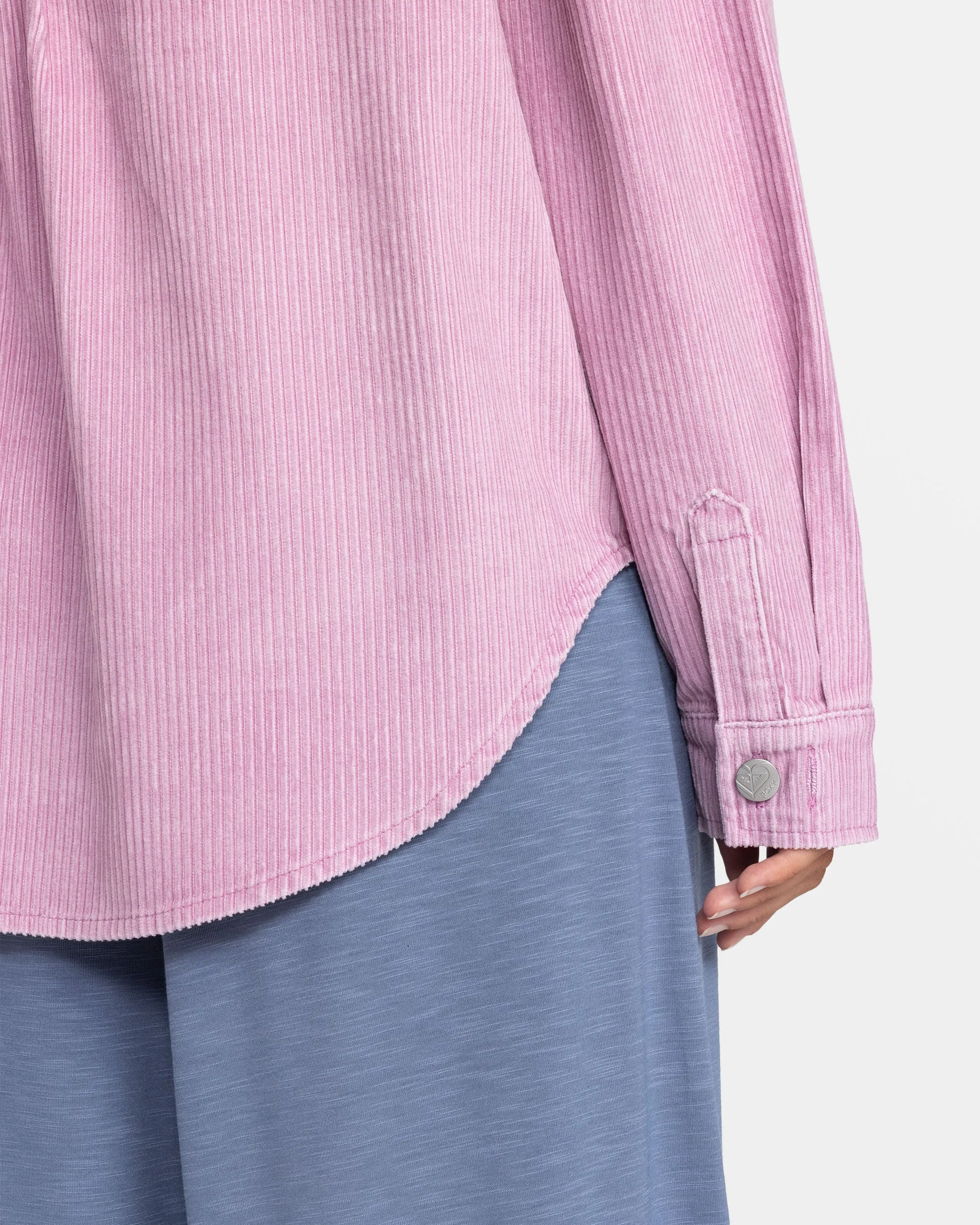 Kick Back Corduroy Shacket - Mauve Orchid sold by Roxy product image thumbnail 5