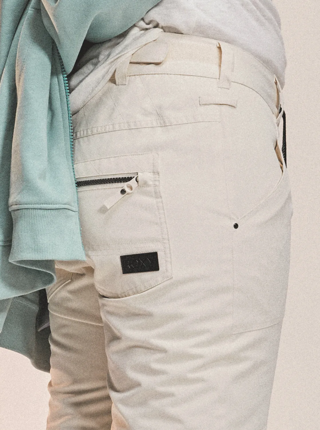 Nadia Technical Snow Pants - Egret sold by Roxy product image thumbnail 4