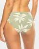 Beach Classics Hipster Ties Bikini Bottom - Oil Green Leavin sold by Roxy