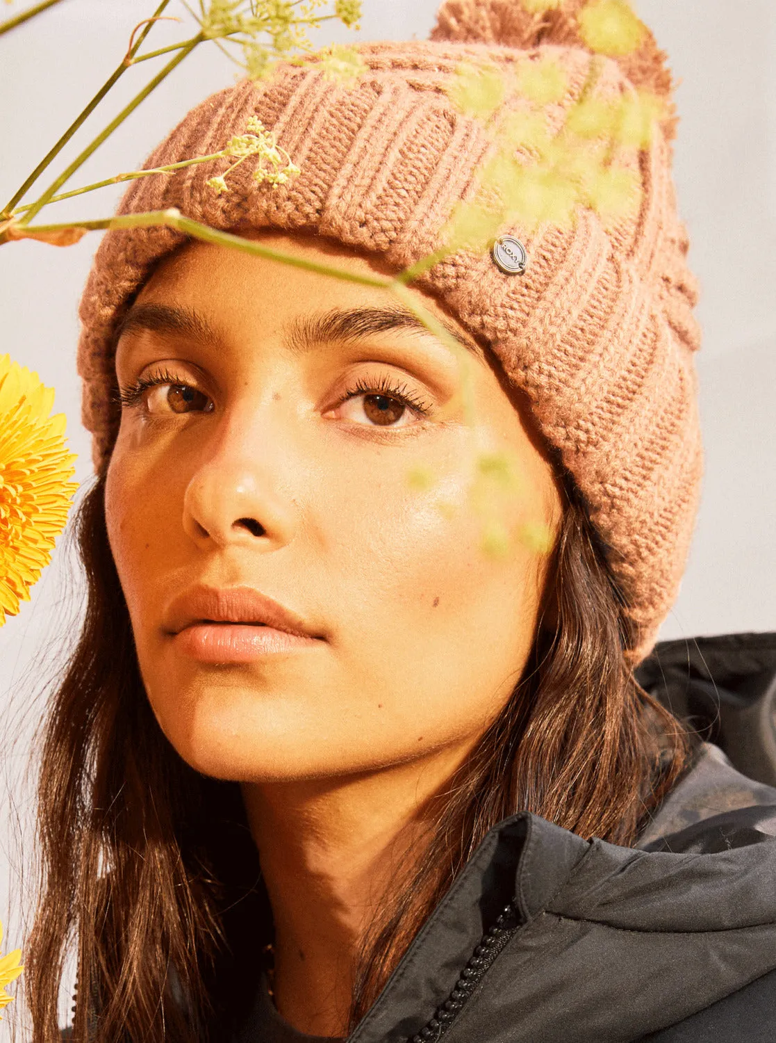 Cozy Sundown Beanie - Dusty Coral sold by Roxy