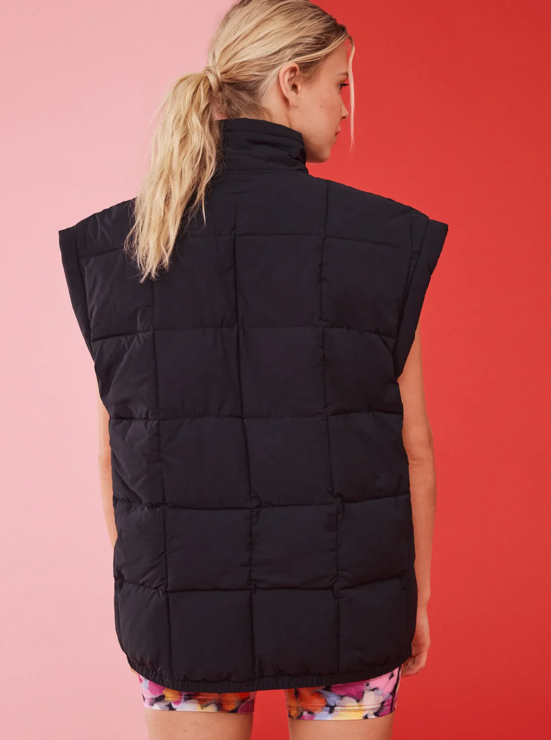 Waves Of Warmth Quilted Vest - Anthracite sold by Roxy product image thumbnail 3