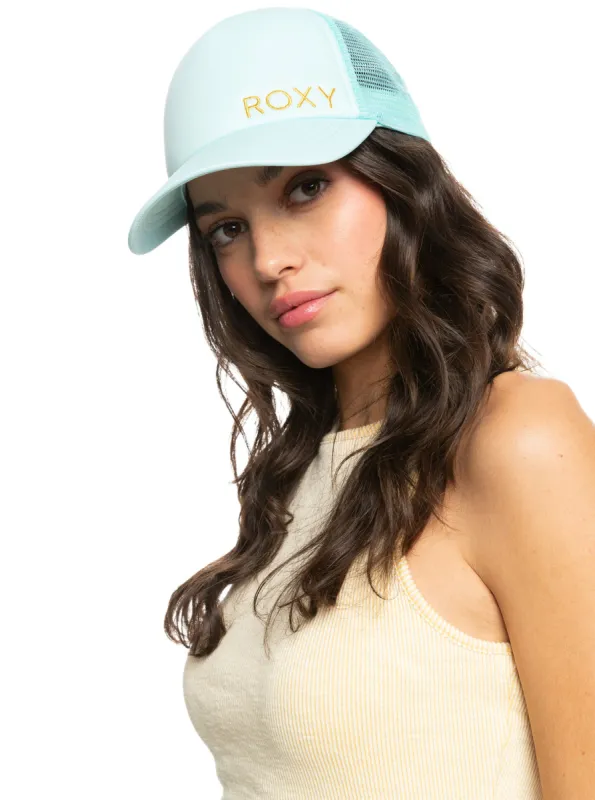 Finishline 2 Color Trucker Hat - Aruba Blue sold by Roxy