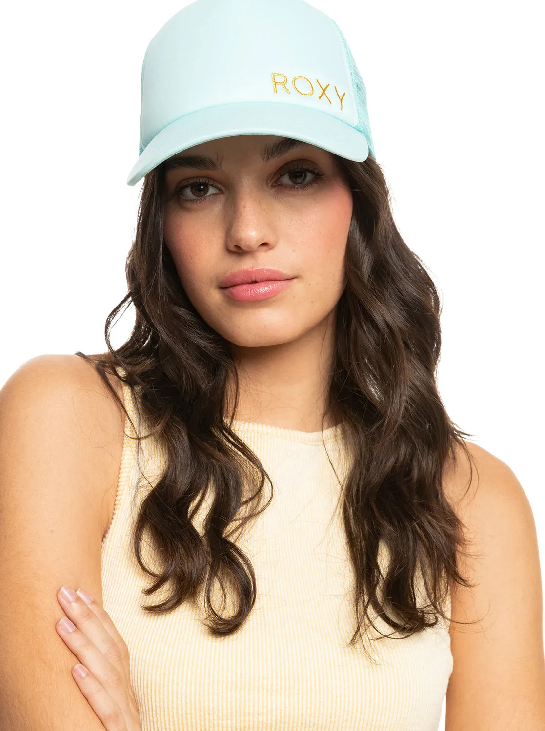 Finishline 2 Color Trucker Hat - Aruba Blue sold by Roxy product image thumbnail 2