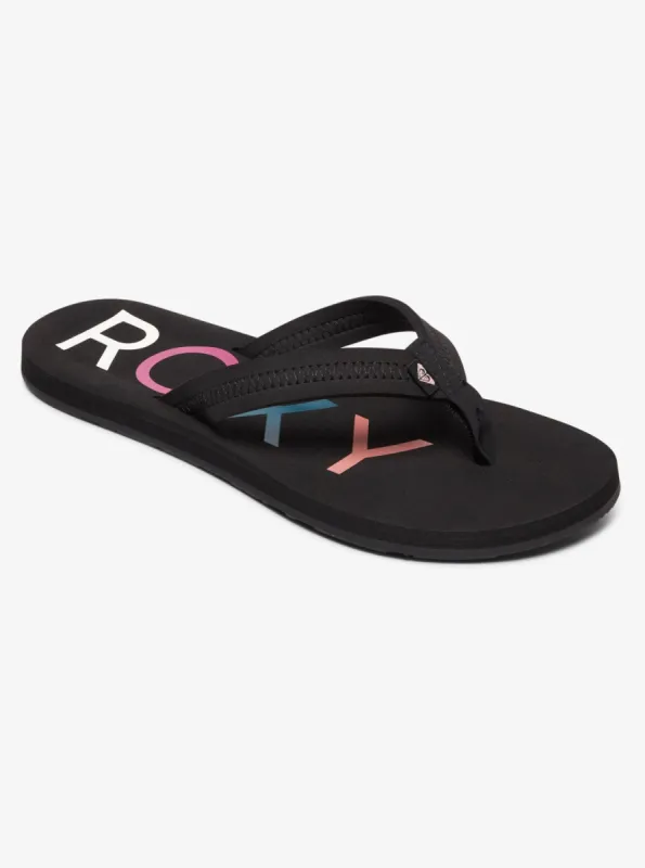Vista Flip-Flops - Black sold by Roxy
