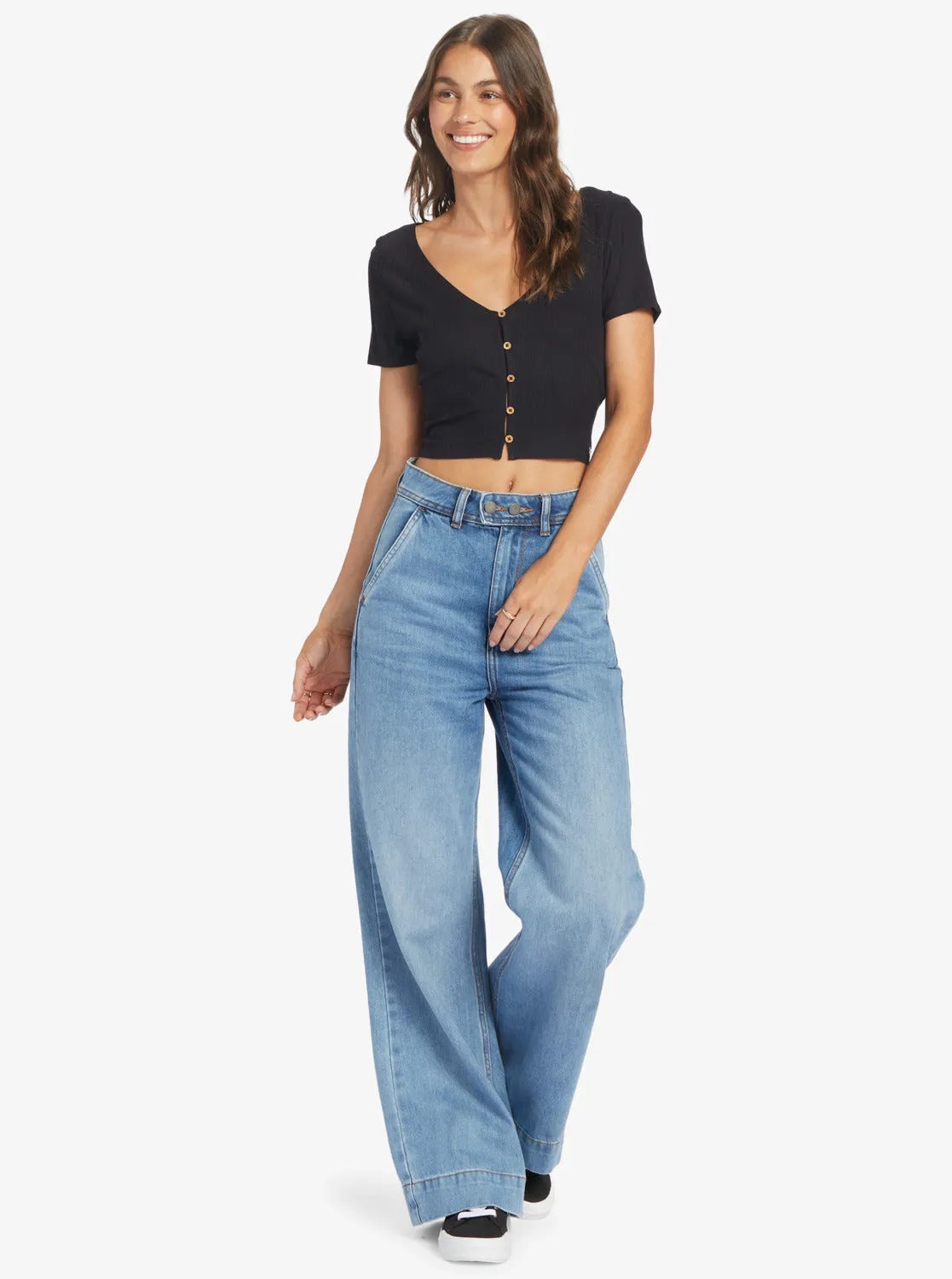 Born With It Crop Top - Anthracite sold by Roxy product image thumbnail 4