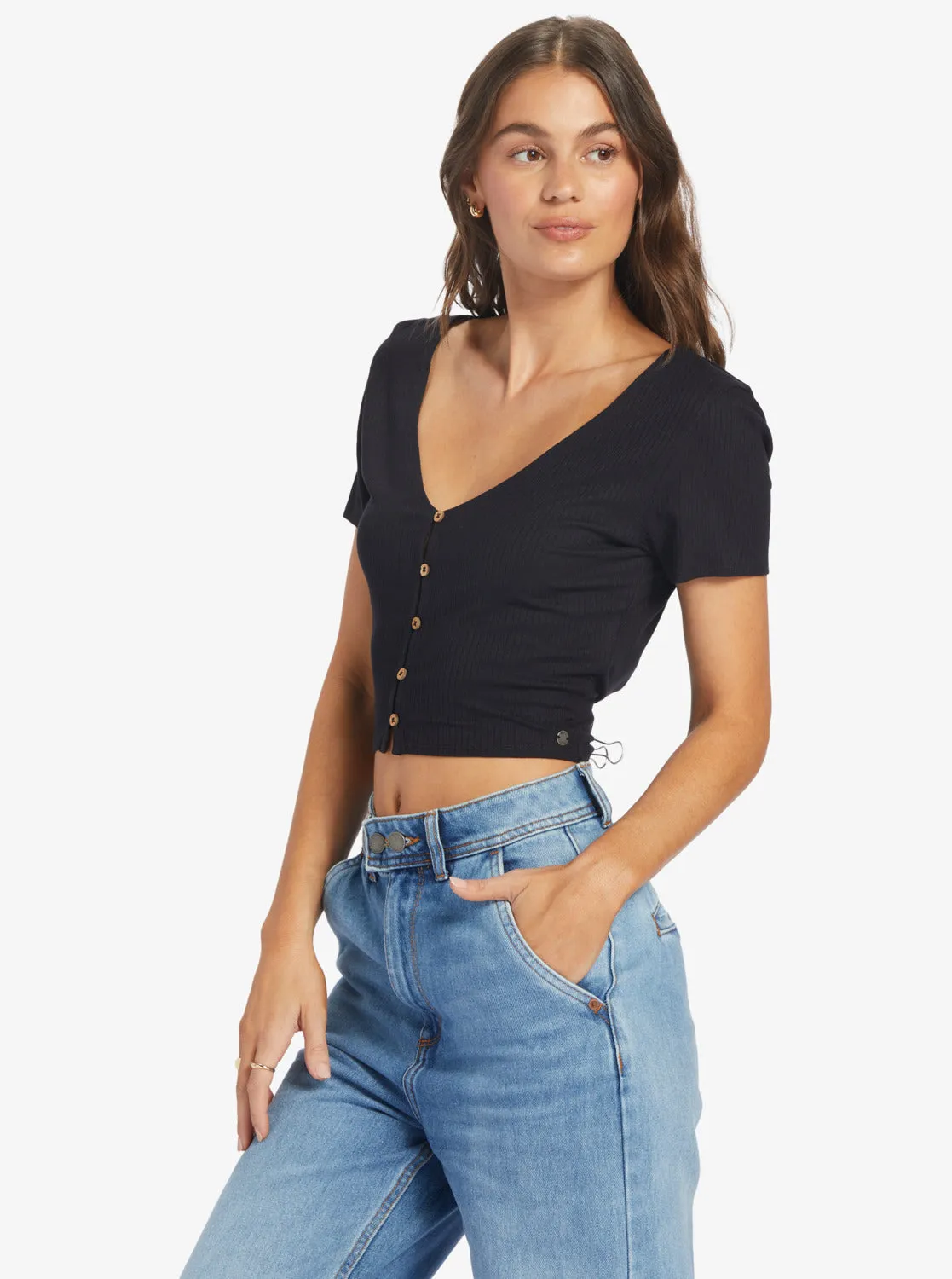 Born With It Crop Top - Anthracite sold by Roxy product image thumbnail 3
