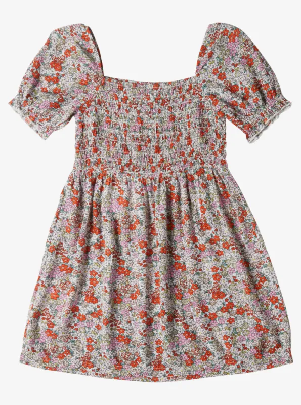 Girls 4-16 Free The Animal Short Sleeve Dress - Tiger Lily Autumn Ditsy sold by Roxy