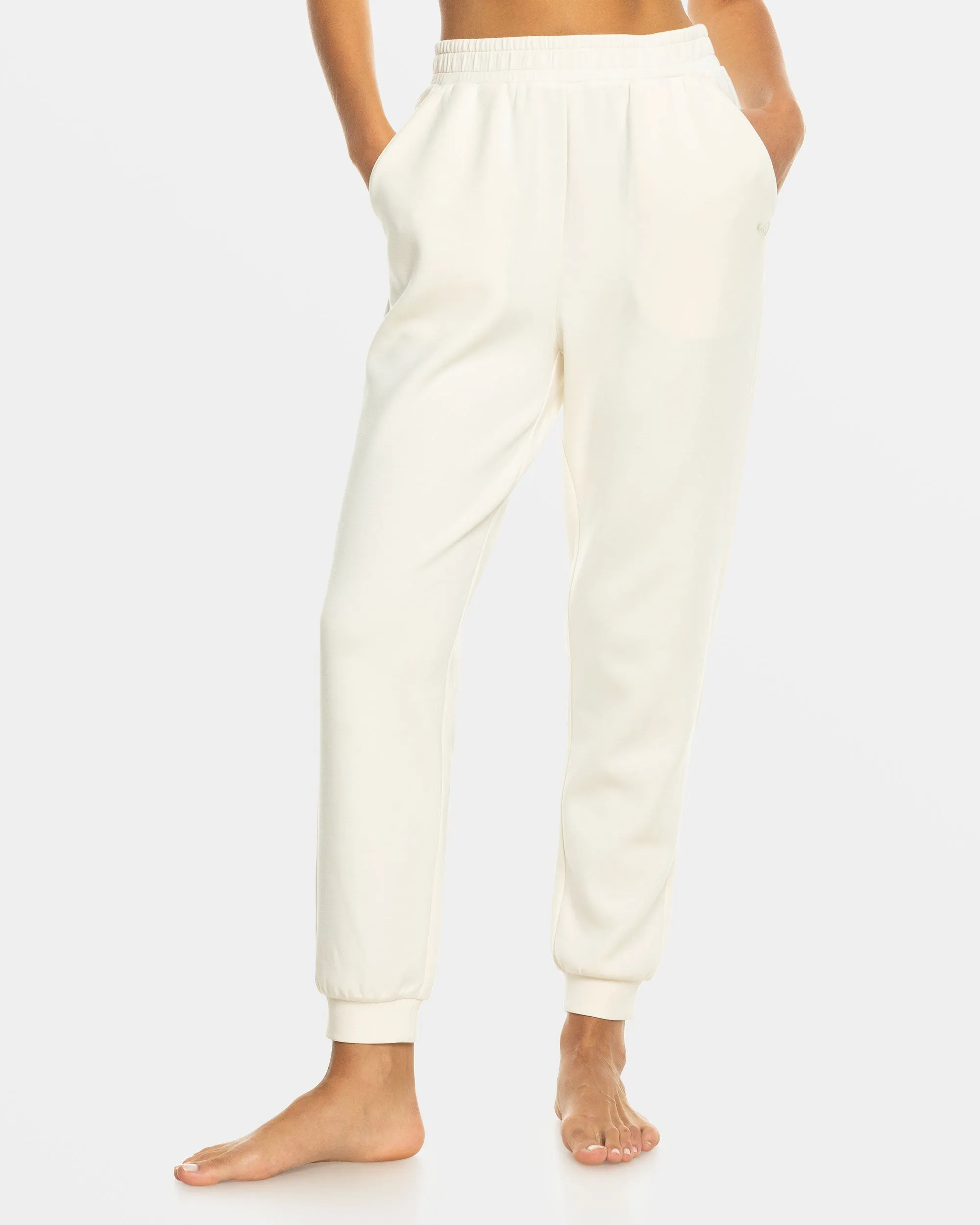 Rise & Vibe Sweet Elastic Waist Pants - Buttercream sold by Roxy product image thumbnail 3