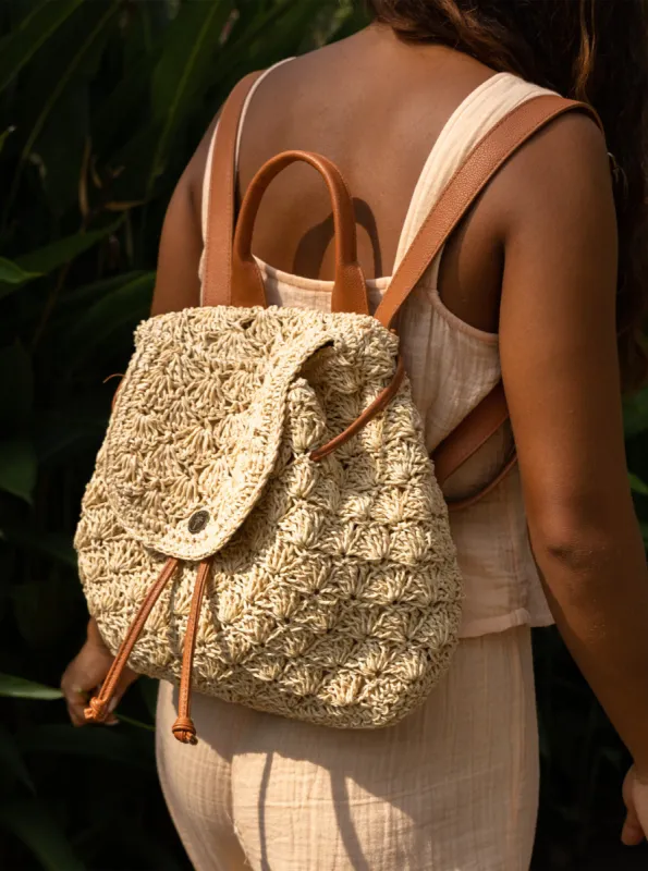 Coco Passion Beach Backpack - Natural sold by Roxy