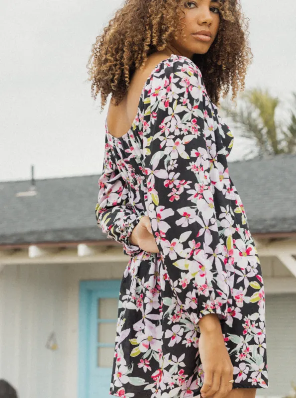 Sweetest Shores Mini Dress - Anthracite New Life sold by Roxy
