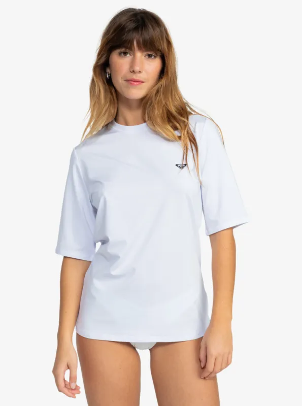 New Enjoy Waves Short-Sleeve Rashguard - Bright White sold by Roxy
