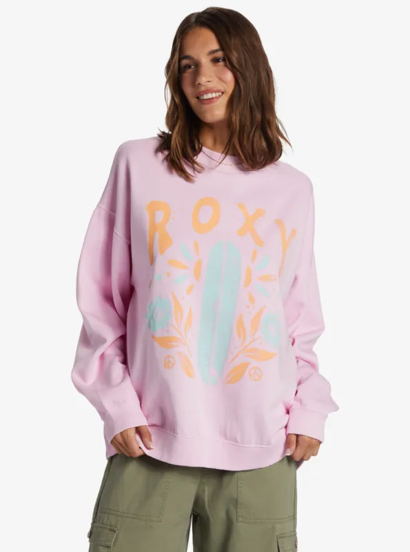 Lineup Oversized Crew Neck Sweatshirt - Pirouette sold by Roxy