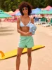 Rib Roxy Love The Quiver Bikini Top - Bel Air Blue sold by Roxy