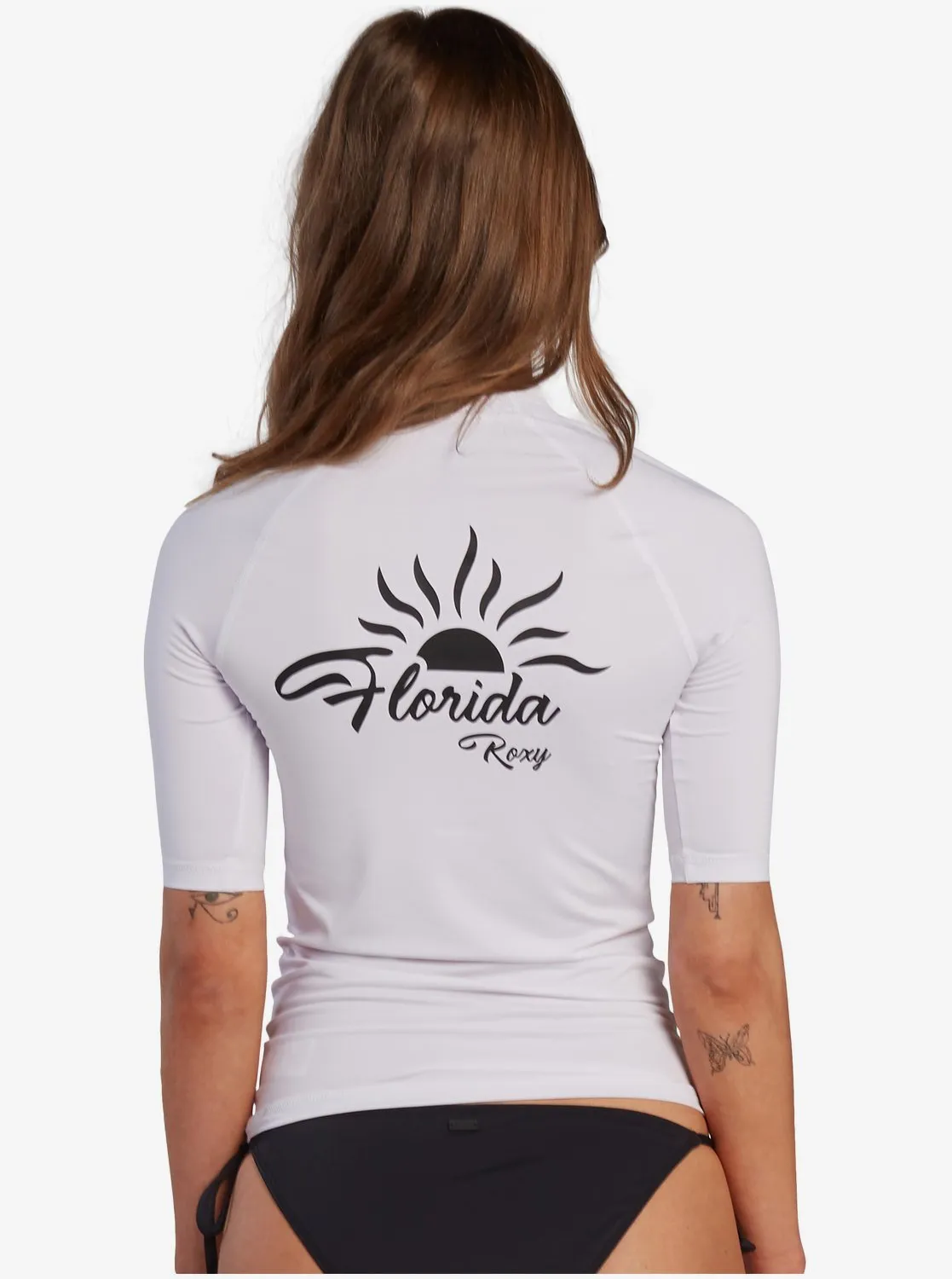 Florida Whole Hearted Short Sleeve UPF 50 Rashguard - Sea Salt sold by Roxy product image thumbnail 4