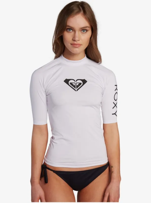 Florida Whole Hearted Short Sleeve UPF 50 Rashguard - Sea Salt made by Roxy