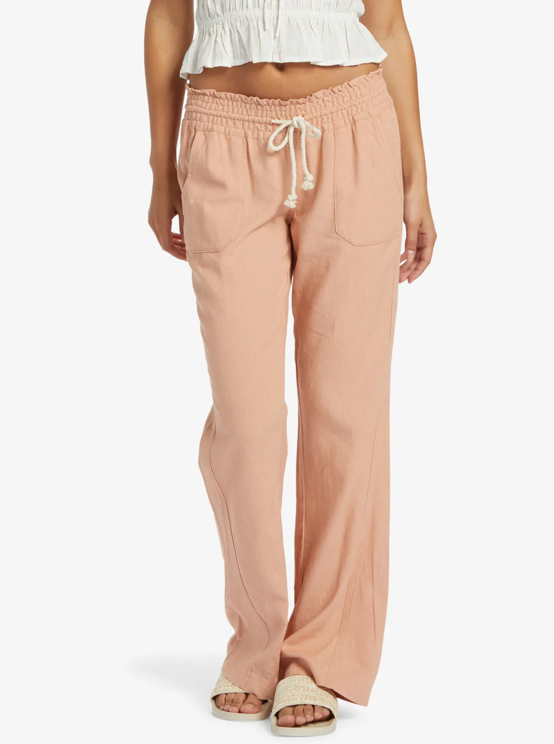 Oceanside Flared Pants - Cafe Creme sold by Roxy